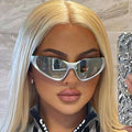 STY20921G New Designer Outdoor Sports Cycling Sliver Sun Glasses Male Female Y2k Sunglasses