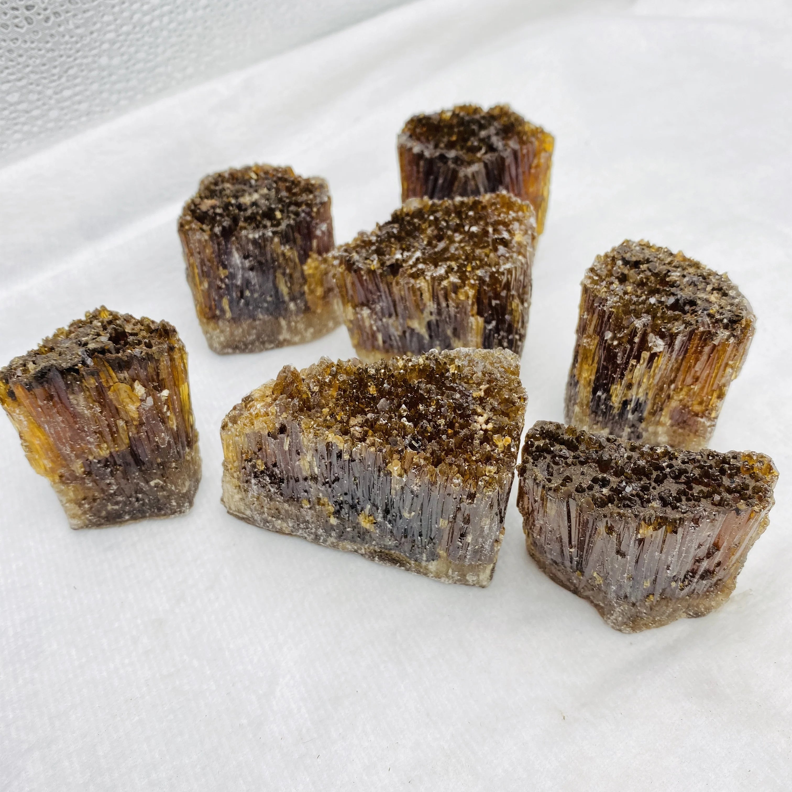 Wholesale Natural Raw Crystal Cluster Healing Rough Amber Calcite Cluster