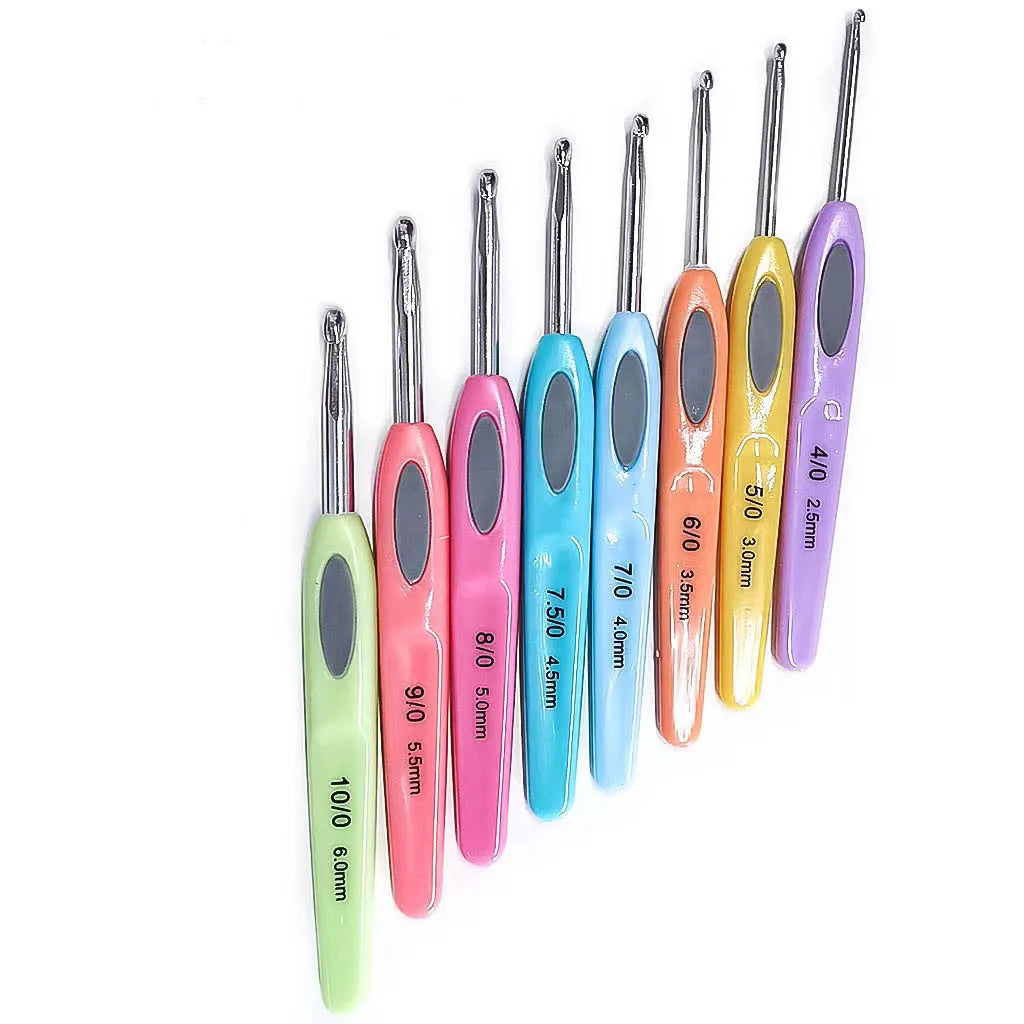Wholesale 8pcs Crochet Hooks Ergonomic Set Crochet Hook Needle Set Aluminum