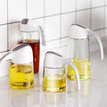 Auto Flip Leak-Proof Condiment Container Vinegar Glass Bottle Olive Oil Dispenser Freshness Preservation for Food Kitchen Use