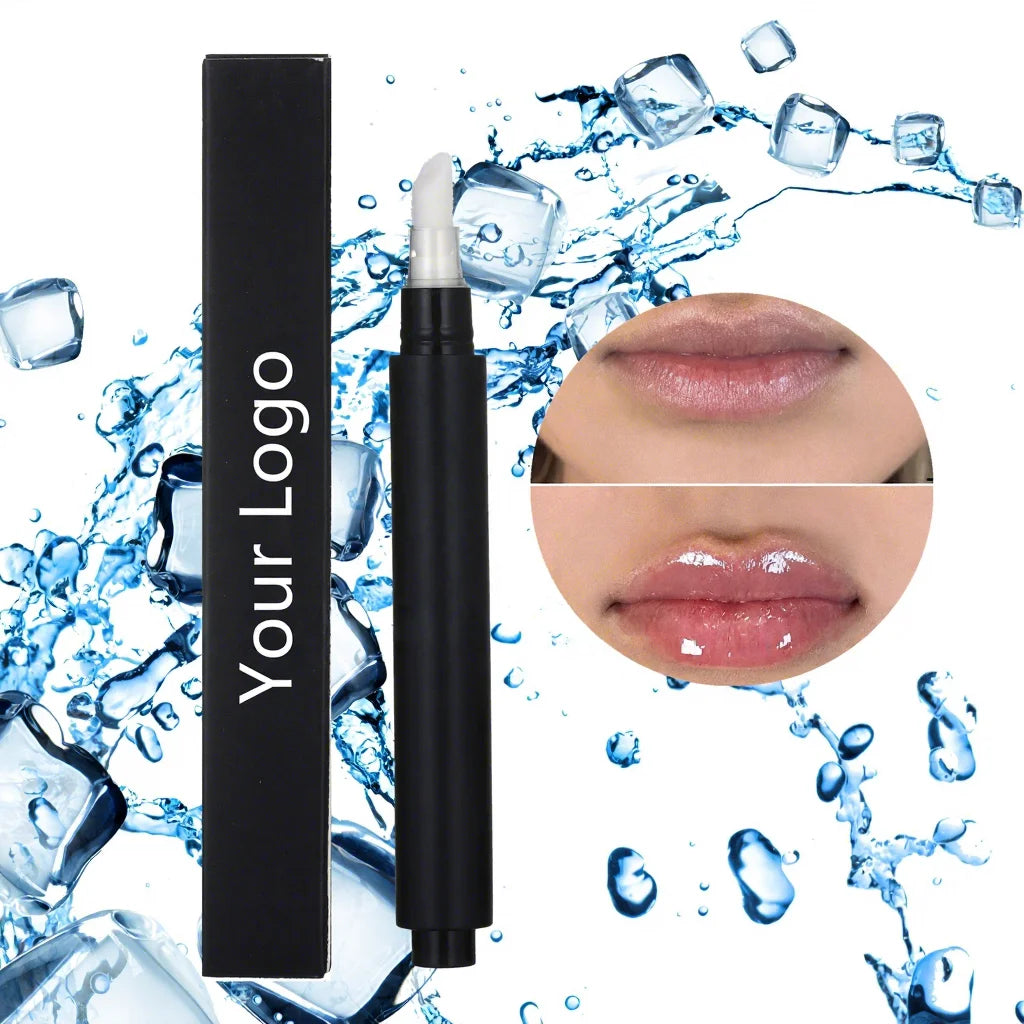 Lip Plumper Cool Ice Mint Hyaluronic Ultimate Volume Long-term Lip Booster Private Label