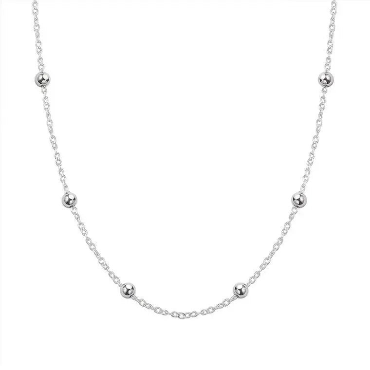 Factory Wholesale  Sterling Silver Choker Necklaces Pendant Fashion Sterling-silver-jewelry Statement Necklace for Women