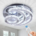 Modern Simple LED Ceiling Light Fixture Remote Control 3000K-6000K Crystal Lights E12 Base for Bedroom Decorations Wholesale