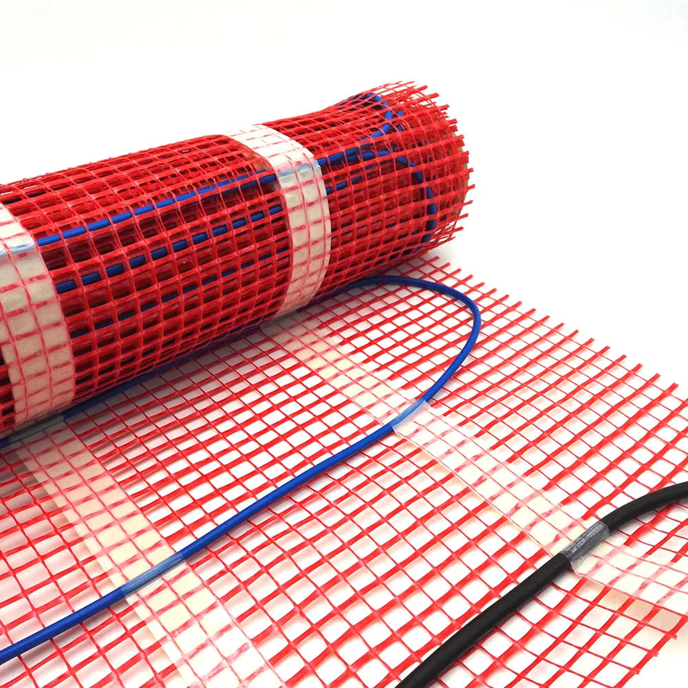 150W/M2 Electric Infrared Warm Floor Heating Twin Conductor Floor Heating Mat 50cm Width 2.5m2 Electric Warm Room Heating MegaBDM