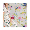 Eco-friendly Wholesale Custom Design 100% Polyester Flower  Pattern Satin Digital Print Fabrics for Dress