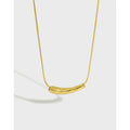 S925 Sterling Silver Jewelry Waterdrop Pendant Men Necklace Irregular Tube Fine Jewelry Necklace Snake Chain Necklaces for Women
