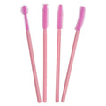 4pcs Kit Disposable Eyelash Wands Silicone Eyelash Curler Brush for Eye Lash Extension