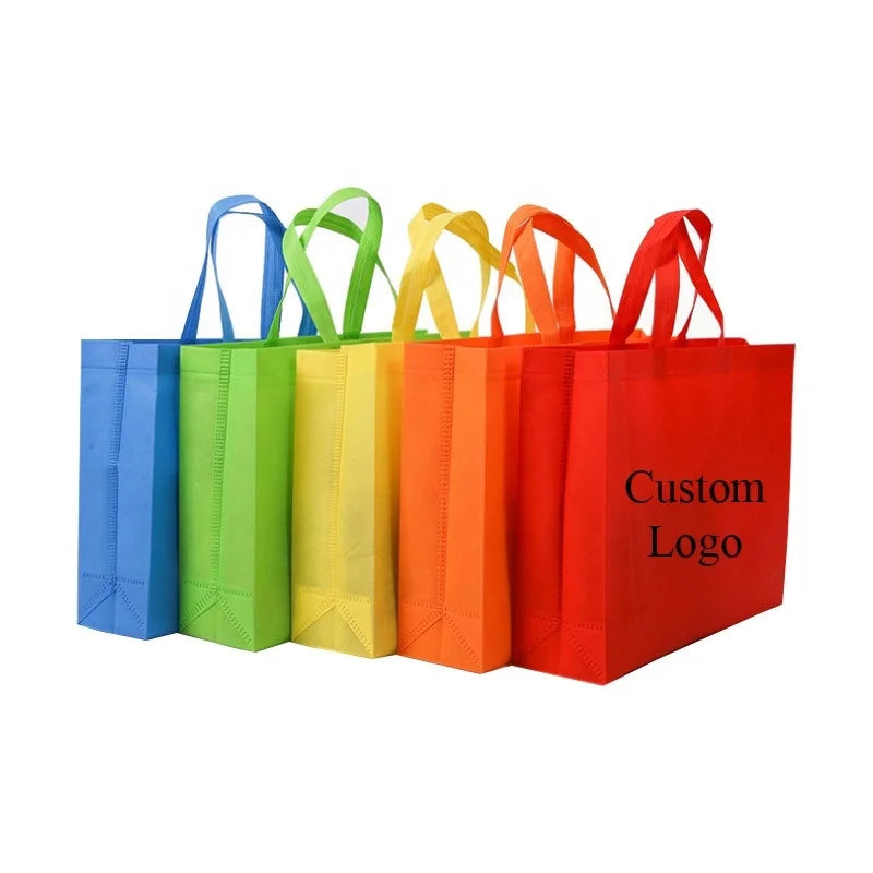 Wholesale Custom Silk Screen Printed Recyclable Non-Woven Handled Shoulder Zipper Closure Shopping Bags Personalized Logo for