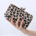 Hot Sale Elegant Fashion Women Evening Purse Leopard Hand Bag Clutch Bag for Lady
