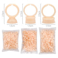 Wholesale Semi-permanent Embroidery Color Cups Silicone Ring Cups Eyelash Extensions Drip Glue Ring Tray 100/pack
