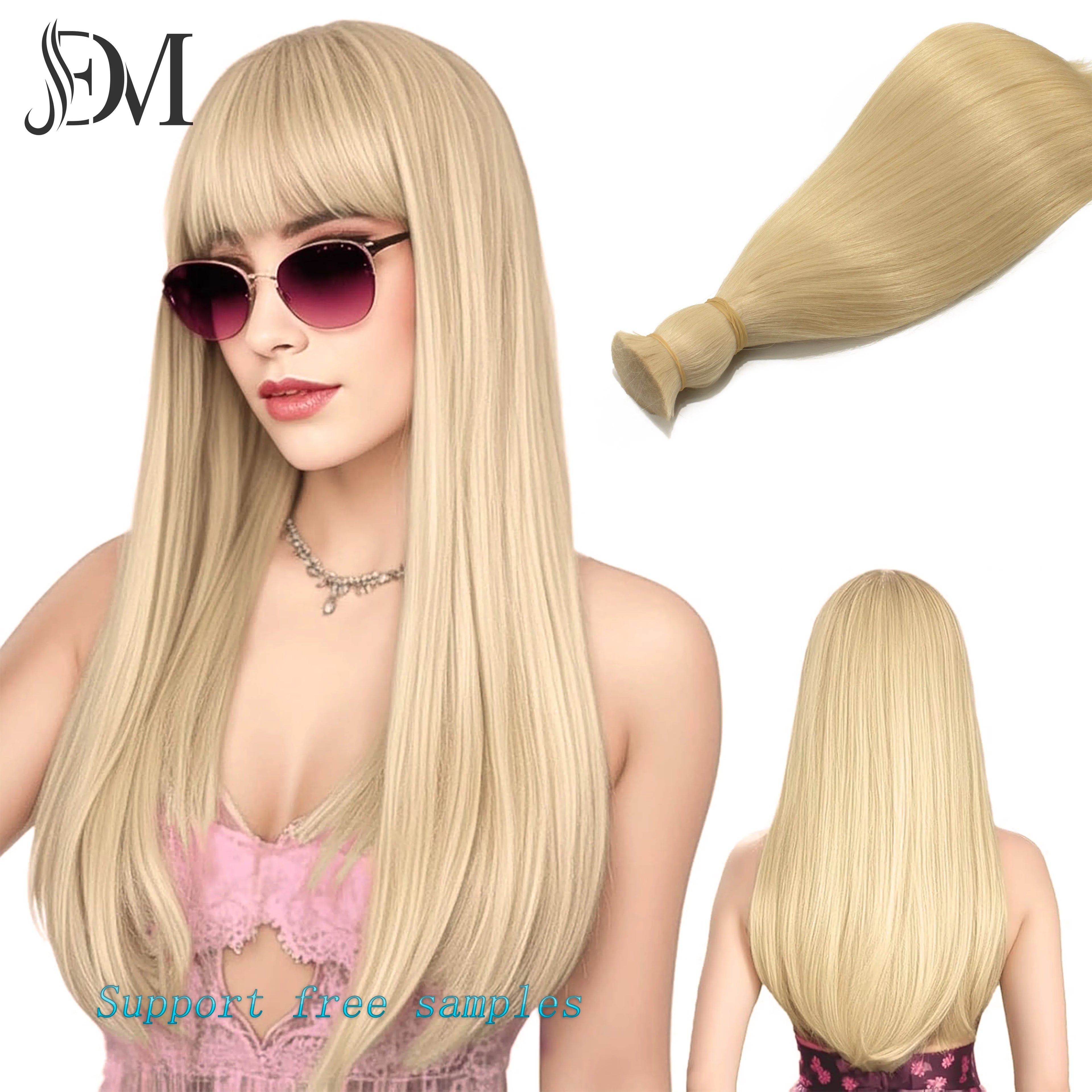 New Arrival Weft Hair Bulk 100% Virgin Chinese Hair Natural Extension Color Straight  Human Hair Bulk