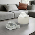 3D Handmade Home Plaster Decoration Tools Mould Sleeping Angel Shape Aromatherapy Candle Silicone Molds