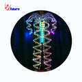 LED Light Fiber Optic Performance Dress Mirror Jumpsuit Costumes for Adults Men Dj Stage Dancerwear Stage Performer Dress