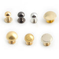 Nolvo World Accesseries Feet Screw Metal Feet Studs Copper Feet Rivet Screw Bag Bottom for Belt Leather Handbag Belt Purse