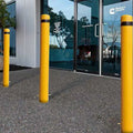 Fixed Metal Bollard Metal Surface Mounted Roadway Safety Security Parking Bollards Post Barrier
