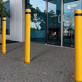 Fixed Metal Bollard Metal Surface Mounted Roadway Safety Security Parking Bollards Post Barrier