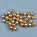 Saltwater Gold a Grade 11-12mm Round Natural Loose Beads Seawater Pearl for Sale