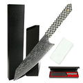 Custom logo Kitchen Chef  Knives Stainless Steel Damascus Chef Knives with Mosaic Resin Handle
