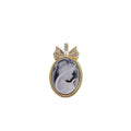 Heizun Factory New Design Good Luck Charm Necklace With Crystal Bowknot for Girls BBF Gift