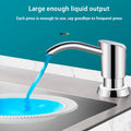 304 Stainless Steel Double Hand Soap Dispenser Press Pump for Kitchen and Bathroom