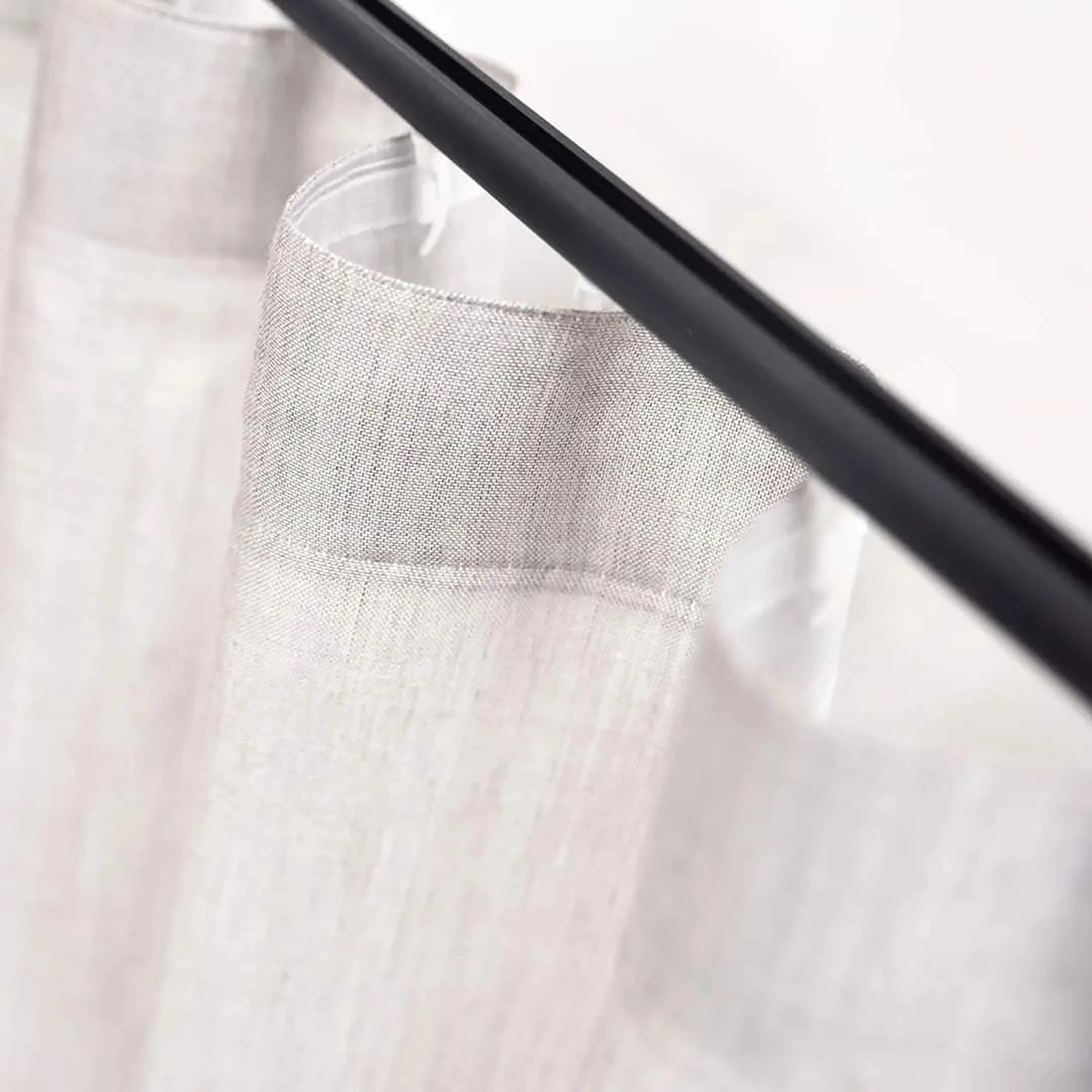 Luxurious Linen-Textured Tulle Curtains with Customizable S-Shape Pleats Valances & Window Dressings