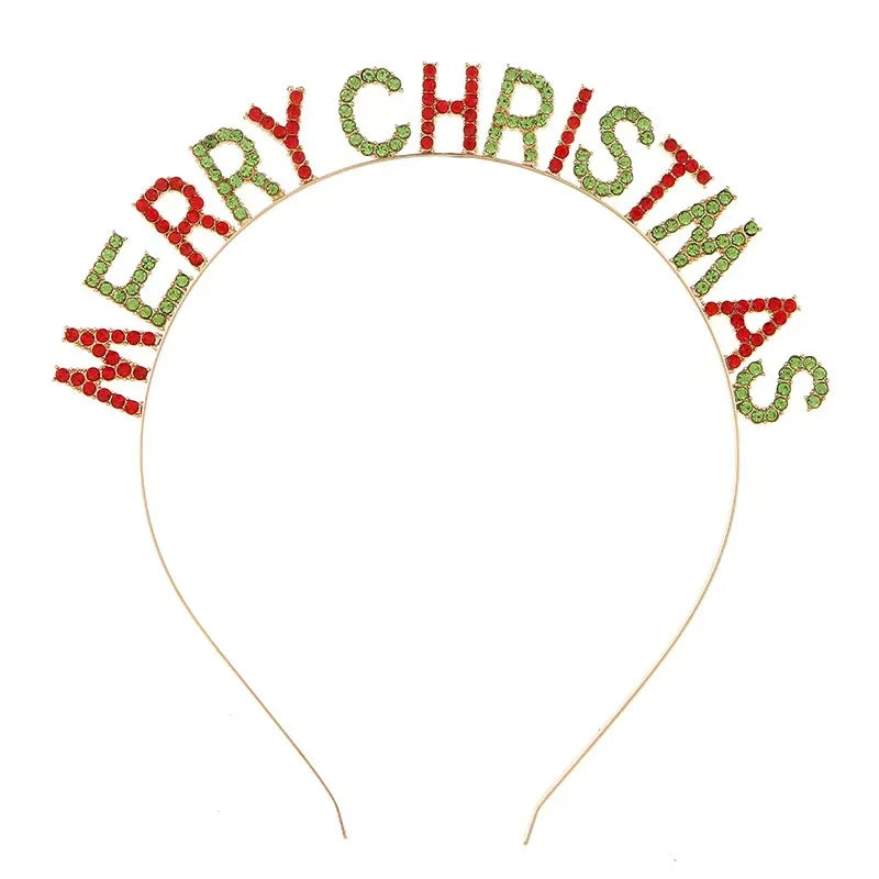 Fashion Hair Accessories Bright Birthday / Merry Christmas Hat Glitter Happy Birthday Headband Hairpin New Year Party Supplies