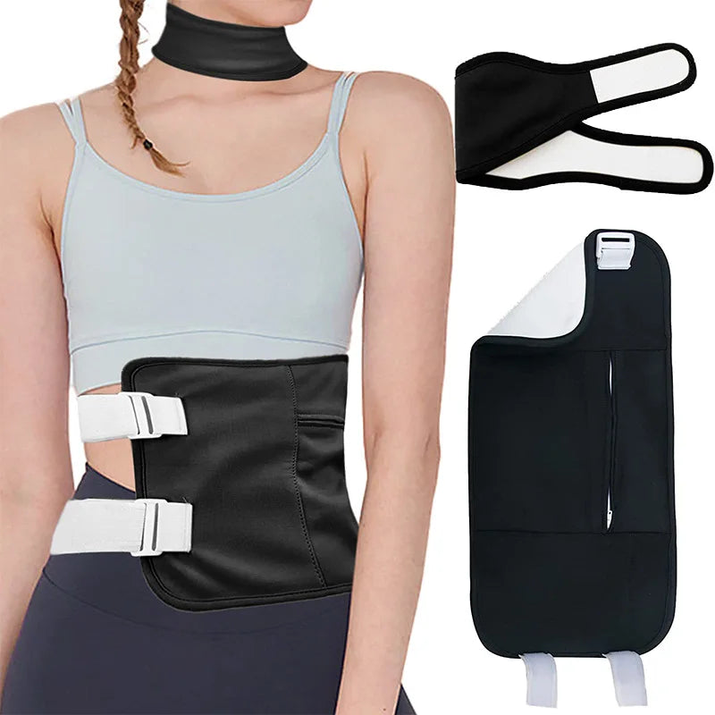 High Quality Castor Oil Wrap Stomach Elastic Organic Castor Oil Wrap Sleep Aid Pack Less Mess Heatless Reusable Bag