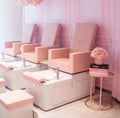 pink Salon Furniture Package Set Nail Salon Chairs Foot Spa Pedicure Chairs for Sale