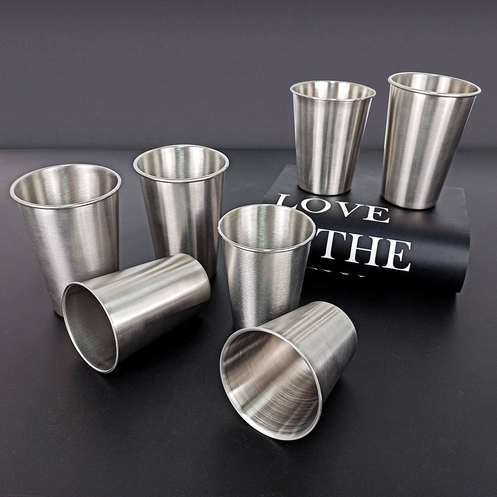 LIHONG Wholesale Custom Logo Beer Metal Coffee Mug Water Bottle Camping Reusable Stainless Steel Coffee Cup