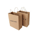 High Quality Good Price Hand Length Handle Accept Customized Size Portable Kraft Paper Bag Shopping Bags
