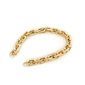 Meetee B-C106 Bag Accessories Fashion Resin Thick Chain Mixed Gold Alloy Chains Retro Acrylic Handbag Shoulder Strap