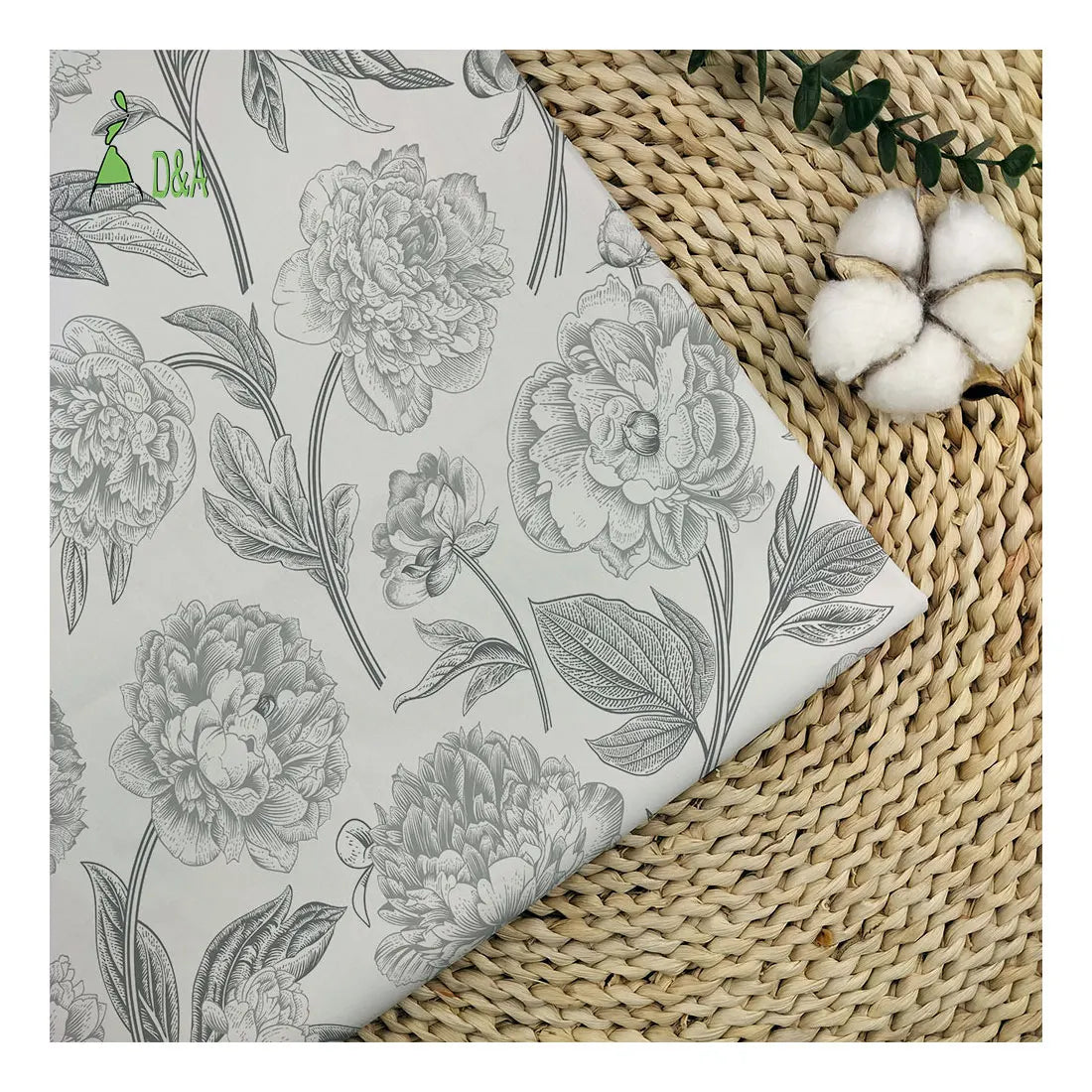 Wholesale Floral 100% Cotton Fabric Breathable Woven for Women's Dresses Shirts and Skirts for Girls Boys