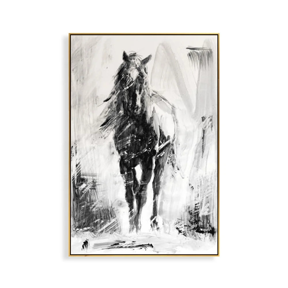 Wall Decorations for Home Luxury Large Size Abstract Horse Oil Paintings Horse Pictures Modern Horse Wall Painting