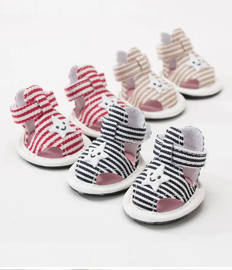 New Design Autumn/winter Dog Shoes Pet Soft Teddy Shoes a Set of 4 Pomeranian Bear Winter  Boots