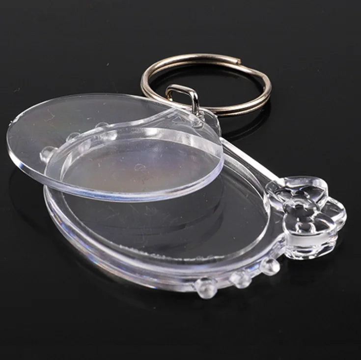 Factory Direct Sales Creative Photo Frame Acrylic Key Chain Custom Transparent Acrylic Key Chain Drop Shipping TP-22116