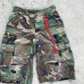 Rainbow Spray Mens Summer Cargo Shorts Fashion INS Camouflage Baggy Casual Distressed Camo Print Multi-pockets Shorts for Men