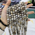 Wholesale Polished Smooth Beads for Jewelry Making Natural Silver Leaf Agate Gemstone Loose Beads