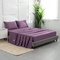 4 Pieces King Single Twin Size Microfiber Sheet Sets Bedding Wholesale 1800tc Bed Sheet Set