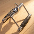 Gym Home Fitness Seated Chinning Double Grip Electroplating Solid Triceps V Rubber Handgrips With 360 Degree Steel Swivel