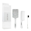 Masterlee Luxury Diamond Massage Comb White Tooth Comb Edge Brushes for Perfect Comb Set