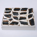 HZ Aromatherapy Diffuser Mineral Specimen Decor Raw Crystal Blue Tiger Eye Stone Box Set for Gift