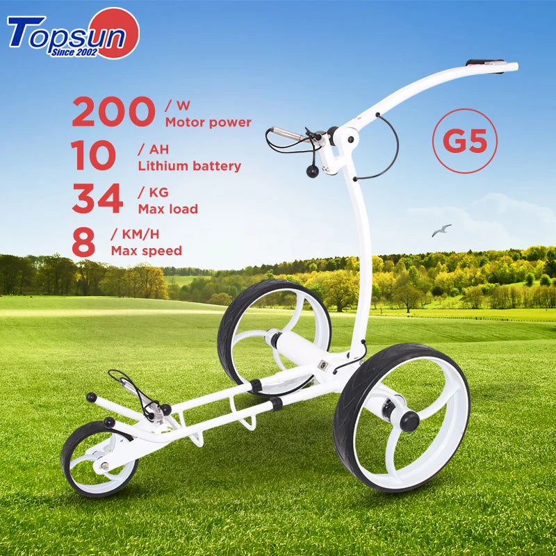 Manufacturer Price Golf Push Pull Trolley Small Folding Golf Trolley Electric Golf Trolley