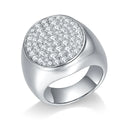 Moissanite Man Ring Hip Hop Jewelry 925 Silver Rings Halo Ice Out Moissanite Silver Plated Platinum VVS Moissanite Ring