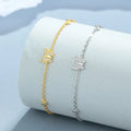 Fashion Jewelry Bracelets 925 Sterling Silver butterfly Zircon Bracelet Gold Plated Bracelets for Women