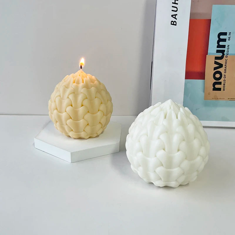 Factory Wholesale Handmade Soap Candle Mold Aromatherapy Ball Bulb Flower Candle Silicone Mold