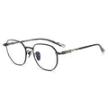 Transparent Pink Titanium Women's Rectangle Glasses Small Frame Small Face Reading Internet Celebrities Polygonal Christmas