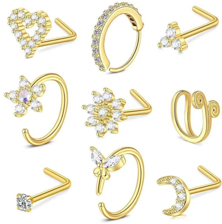 Gaby New Arrive Nose Piercing  Rabbit Nose Ring  Stainless Steel  Nose Studs Helix Piercing Wholesale Body Piercing Jewelry