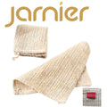 Jarnier Dual-Sided Natural Jute Body Scrubber Lightweight Cotton and Hemp Bath Towel for Face Exfoliation Bath Scrubber