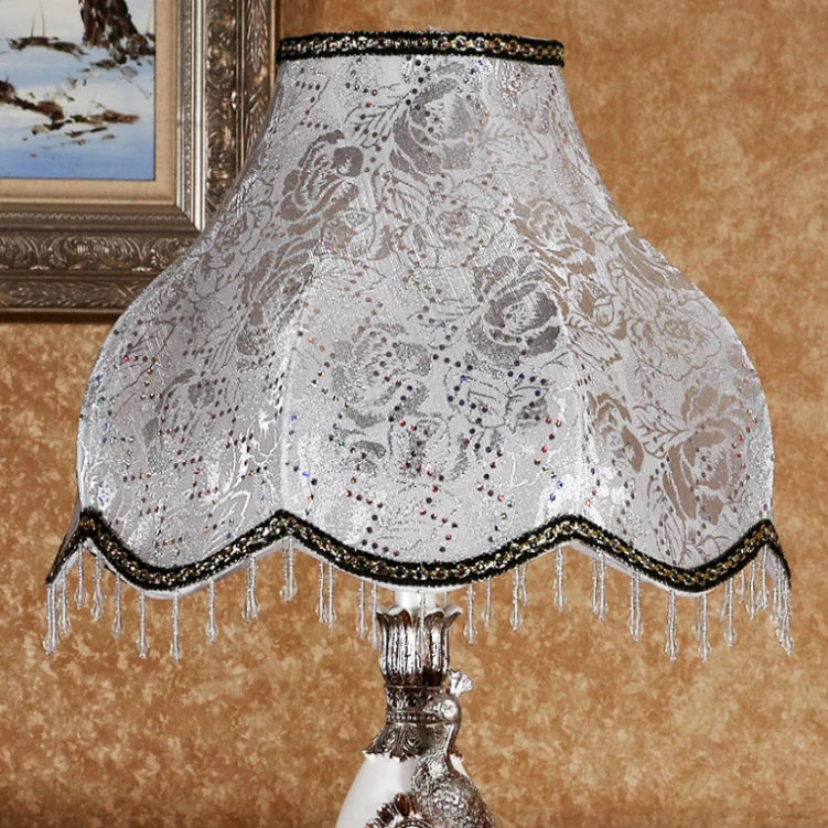 Lamp Shade Fixtures Decorative 100% Cotton Handmade Woven Macrame Light Shade Rococo Hanging Lampshades