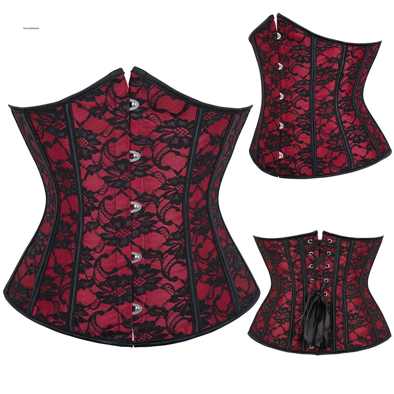 Hourglass Curve Shaper Modeling Strap Slimming Waist Trainer Gothic Corsets Bustiers Steampunk Corset Top